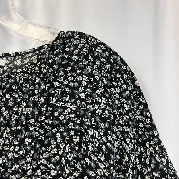 Maurices Womens Floral Short Sleeve Round Neck A-Line Hi Low Dress Size Large - Picture 6 of 8